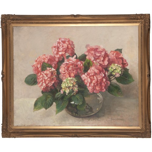 266 - Frans David Oerder (Dutch 1867 – 1944) STILL LIFE OF PINK HYDRANGEAS