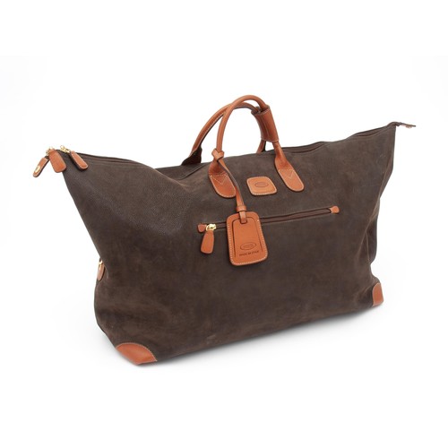 862 - A SUEDE DUFFEL BAG