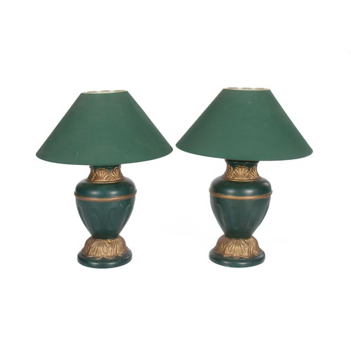 249 - A PAIR OF CERAMIC TABLE LAMPS