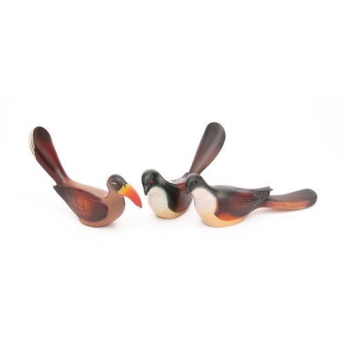 373 - THREE WOOD BIRD DECOYS