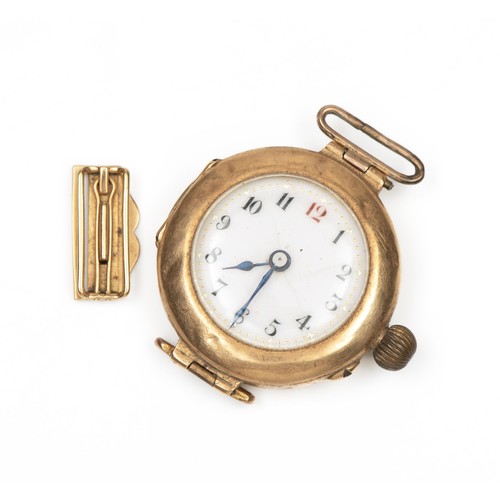 1025 - A GOLD NURSES WATCH, LONDON