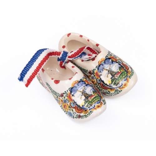 181 - A PAIR OF MINIATURE CLOGS