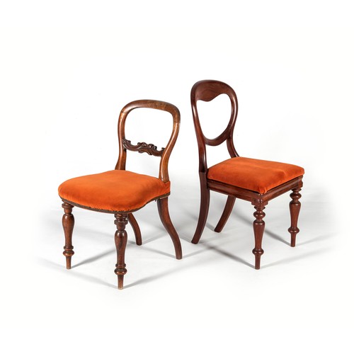 425 - TWO MAHOGANY SIDE CHAIRS, 19TH CENTURY