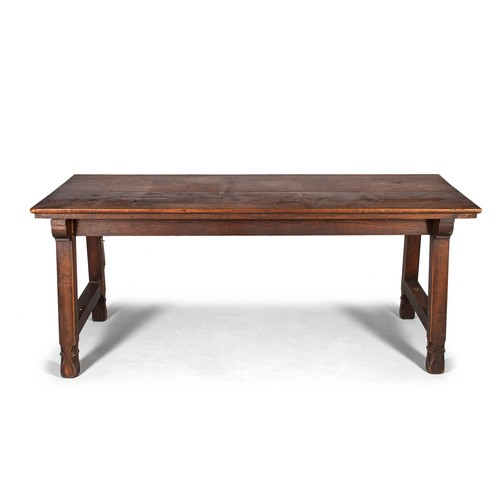 437 - AN OAK TABLE