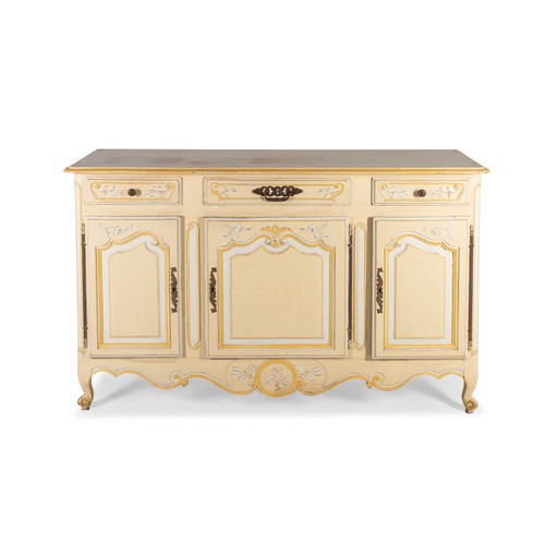 438 - A PAINTED FRENCH BUFFET