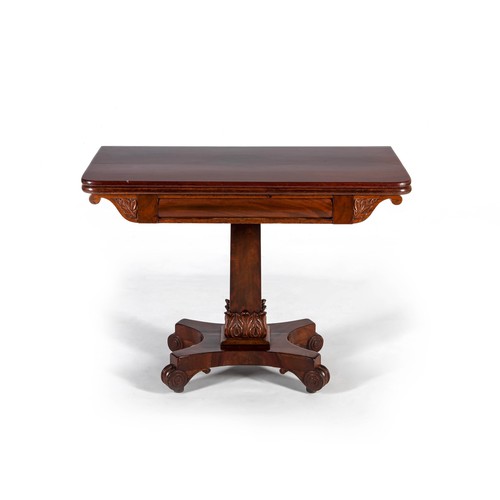 442 - A VICTORIAN MAHOGANY CARD TABLE