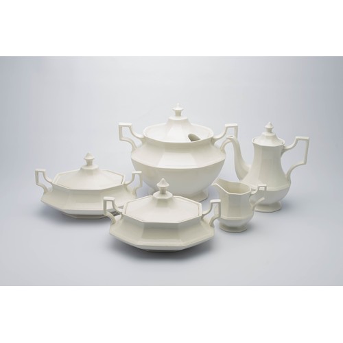 265 - A JOHNSON BROTHER HERITAGE 'WHITE' PATTERN PART DINNER SET