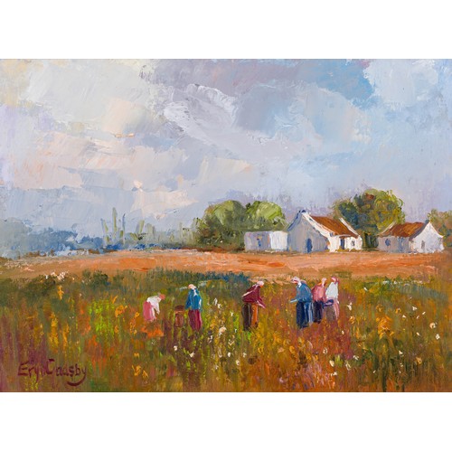 687 - Eryn Gadsby (South African 20th Century) FARM SCENE