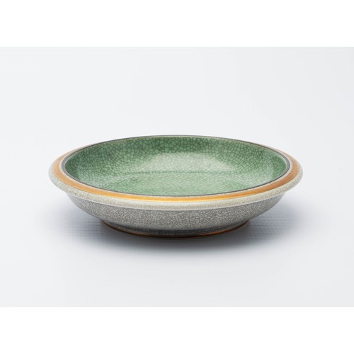 348 - ROYAL COPENHAGEN CRACKLE GLAZED BOWL, THORKILD OLSEN, DENMARK, 1958