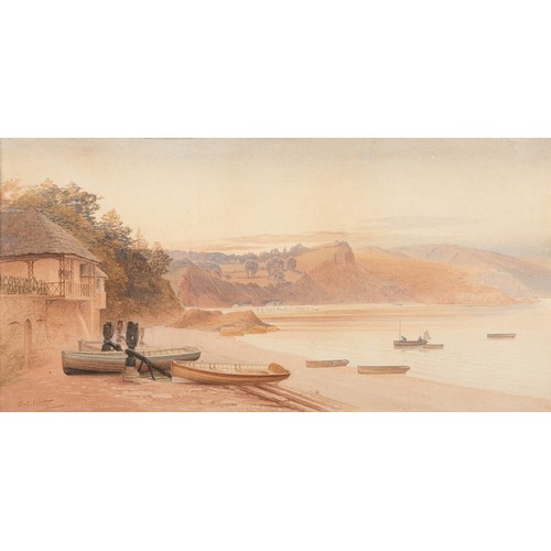 675 - Samuel Edward Kelly (British 20th Century) BABBACOMBE BEACH, TORQUAY, ENGLAND