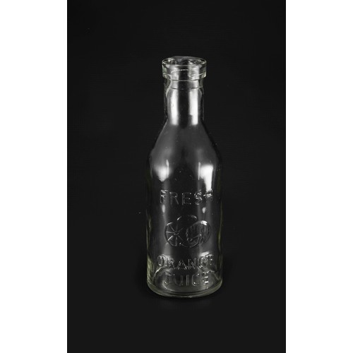 226 - A GLASS JUICE BOTTLE