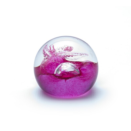 216 - A CAITHNESS CRYSTAL GLASS PAPERWEIGHT