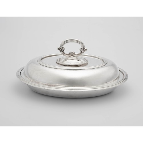 797 - AN ELECTROPLATE ENTREE DISH AND COVER, ELLIS-BARKER SILVER CO