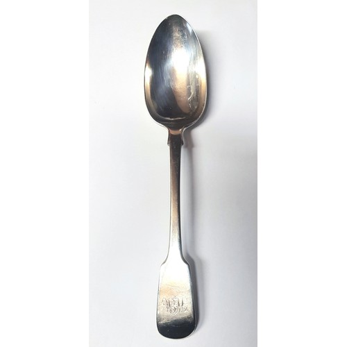 5002 - A GEORGE IV SILVER SPOON, ADEY BELLAMY SAVORY, LONDON, 1828 - 1830