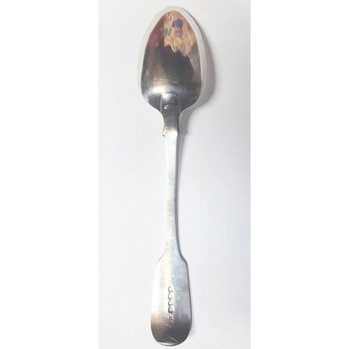 5002 - A GEORGE IV SILVER SPOON, ADEY BELLAMY SAVORY, LONDON, 1828 - 1830