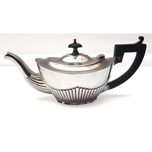 5010 - AN EDWARD VII SILVER TEAPOT L BENNET & CO ,BIRMINGHAM 1901