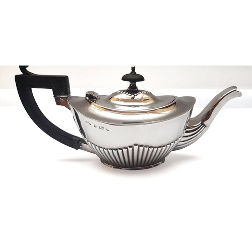 5010 - AN EDWARD VII SILVER TEAPOT L BENNET & CO ,BIRMINGHAM 1901