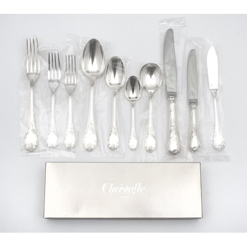 839 - A SET OF ELECTROPLATE MARLY PATTERN CHRISTOFLE CUTLERY