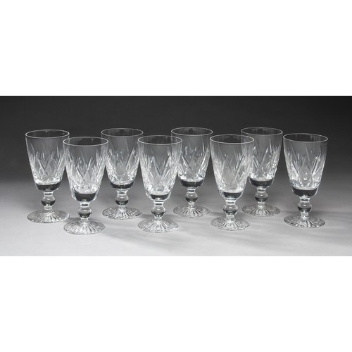 472 - EIGHT STUART CRYSTAL SHERRY GLASSES