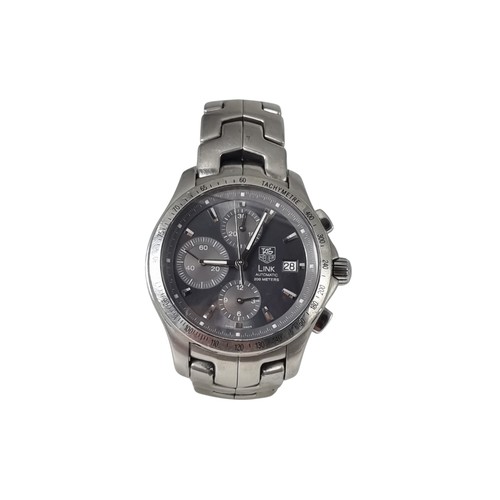 990 - A GENTLEMAN'S TAG HEUER CHRONOGRAPH LINK WRISTWATCH