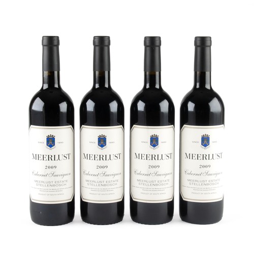 166 - 2009 Meerlust Cabernet Sauvignon4 x Bottles 750ml