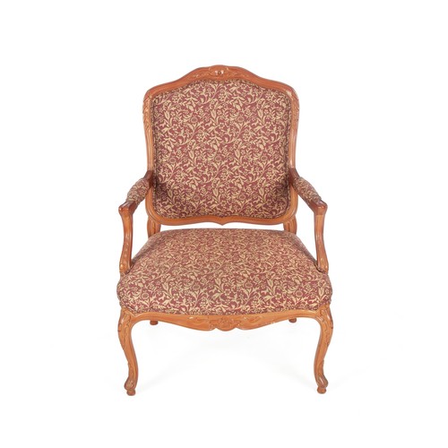 1105 - A FRUITWOOD ARMCHAIR