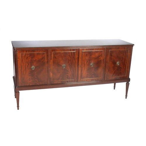 1103 - A RECTANGULAR MAHOGANY SIDEBOARD