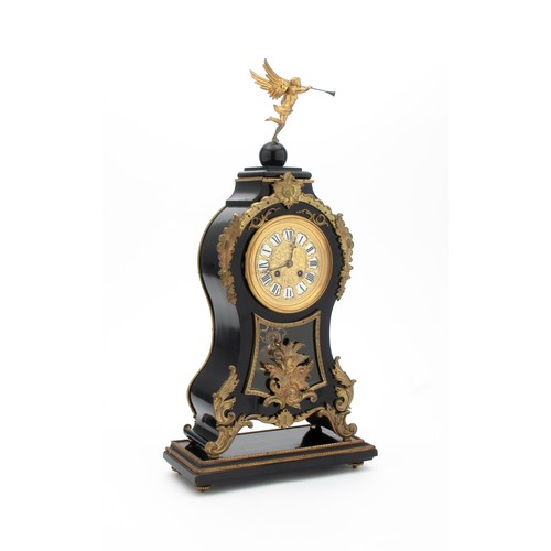 12 - A GILT-METAL MOUNTED BRACKET CLOCK, CONTINENTAL, POSSIBLY 19TH CENTURY