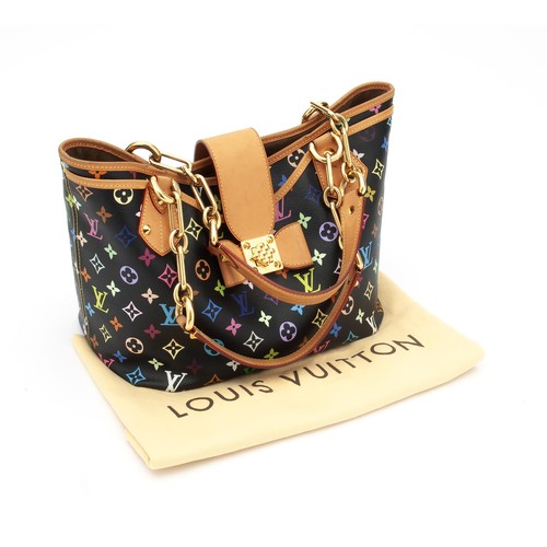 193 - LOUIS VUITTON X TAKASHI MURAKAMI ANNIE GM BLACK MULTI COLOUR MONOGRAM BAG