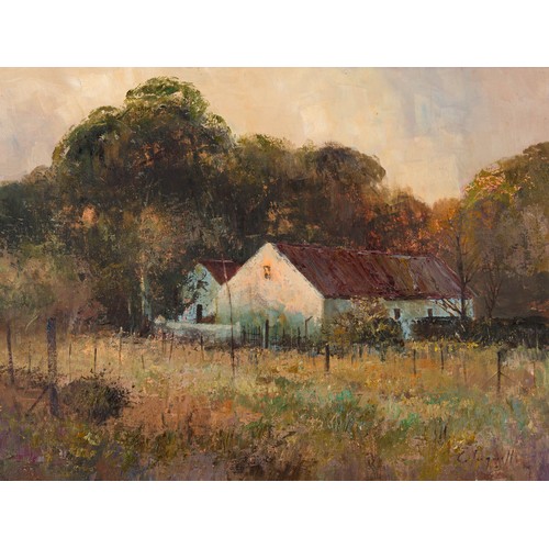 406 - Christopher Tugwell (South African 1938 - 2021) FARM LANDSCAPE