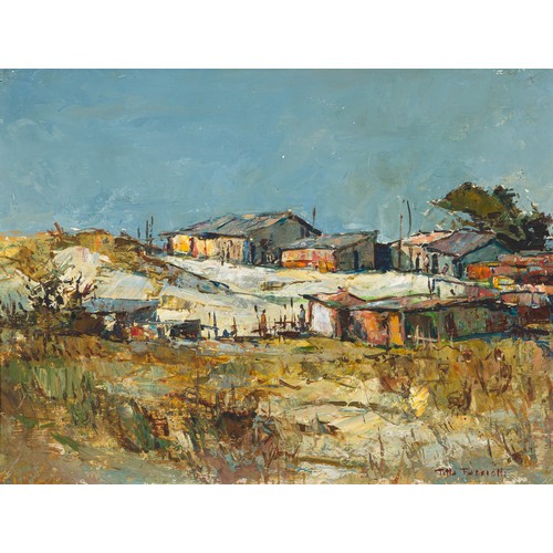 435 - Titta Fasciotti (South African 1927 - 1993) TOWNSHIP SCENE