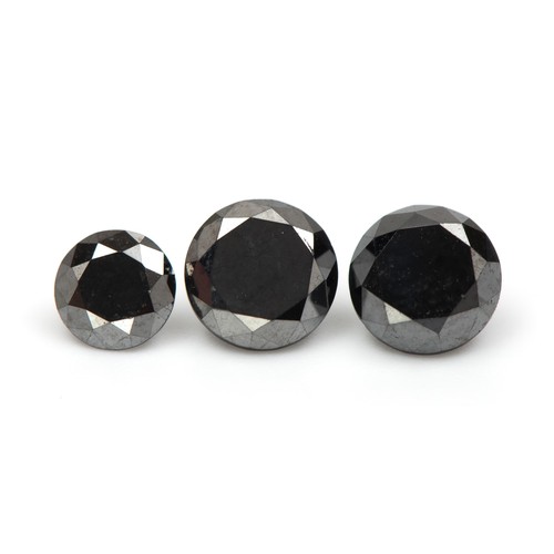 868 - A MELEE OF NATURAL BLACK DIAMONDS, 1.13 CARATS