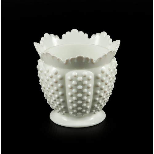 504 - A MILK GLASS VASE