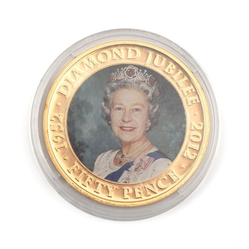 81 - AN ENCAPSULATED SILVER COIN