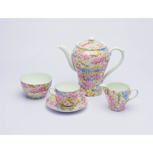 640 - A SHELLEY FINE BONE CHINA COFFEE SET