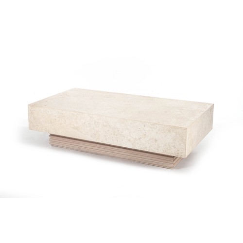 1089 - A LIMESTONE COFFEE TABLE