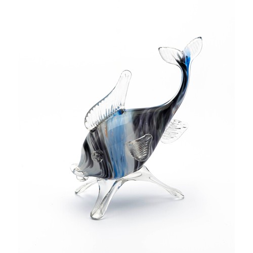 522 - A MURANO-STYLE FISH SCULPTURE