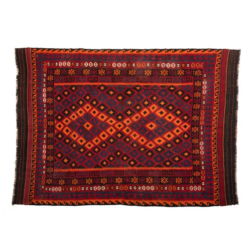 227 - AN AFGHAN KILIM 353 by 249cm