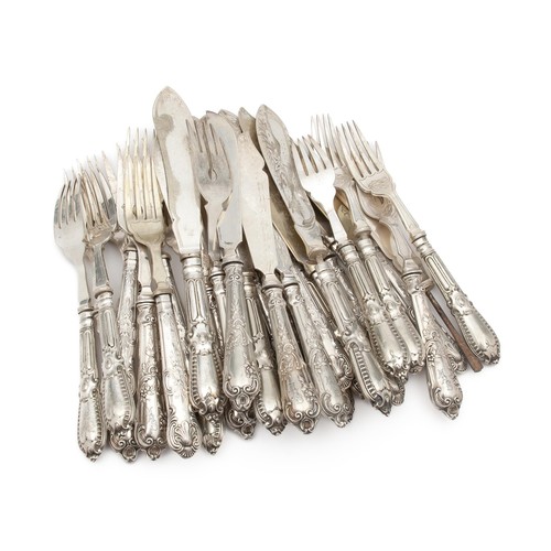 835 - AN ASSEMBLED SET OF ELECTROPLATE CUTLERY