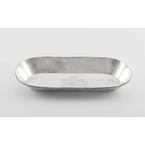 680 - A GEORGE III SILVER TRAY, WILLIAM FRISBEE, LONDON, 1802