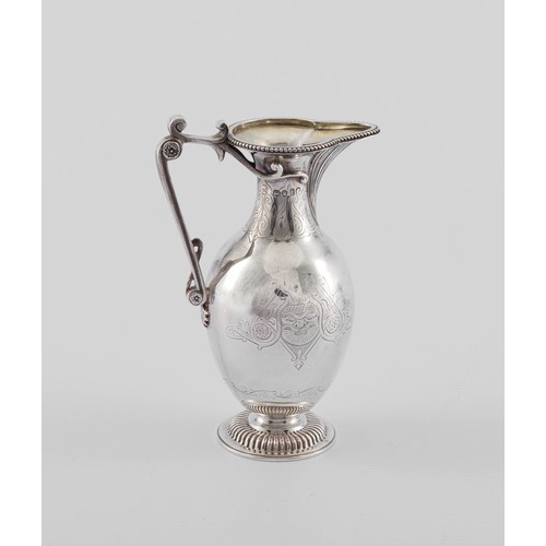 713 - A VICTORIAN SILVER EWER, GEORGE ANGELL AND CO, LONDON, 1864