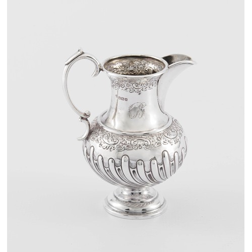 736 - AN EDWARD VII SILVER EWER, JAMES DEAKIN AND SONS, SHEFFIELD, 1910