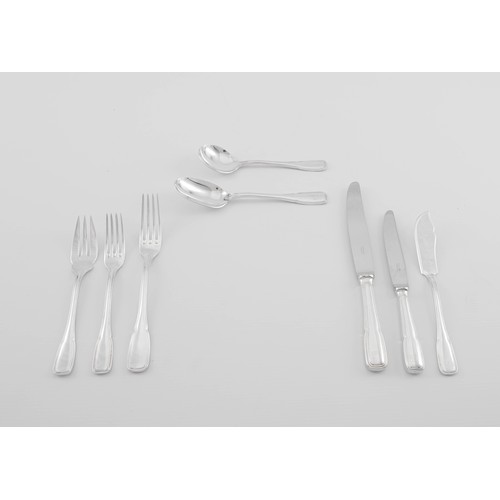 833 - AN ERCUIS SILVERPLATE CUTLERY SET, FRANCE