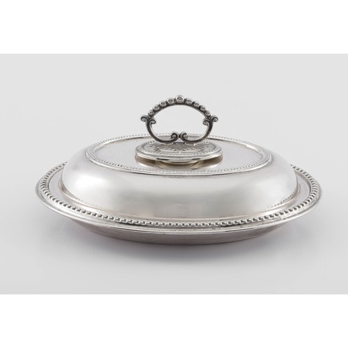 847 - AN ELECTROPLATE ENTREE DISH