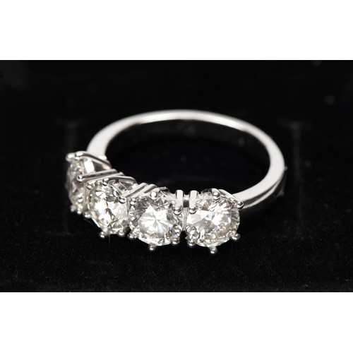 907 - A NATURAL DIAMOND ETERNITY RING, 2.95 CARATS