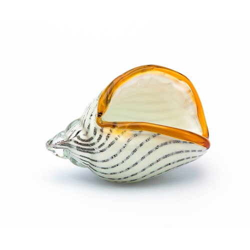 510 - AN ART GLASS CONCH