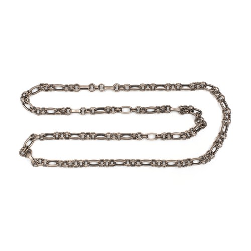 131 - A SILVER FOB STYLE CHAIN