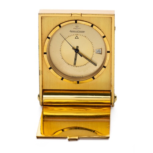 17 - A JAGER-LECOULTRE TRAVELLING ALARM CLOCK, CIRCA 1980