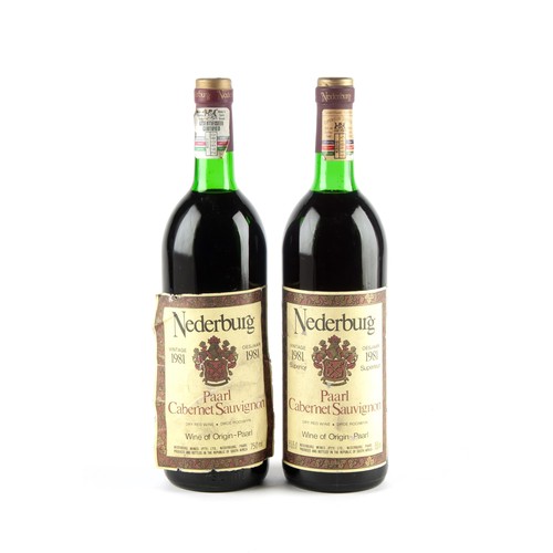 1162 - 1981 Nederburg Cabernet Sauvignon2 x Bottles 750ml