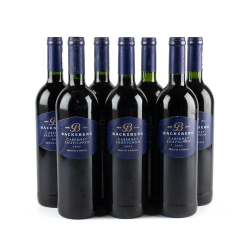 1165 - 2002 Backsberg Cabernet Sauvignon7 x Bottles 750ml